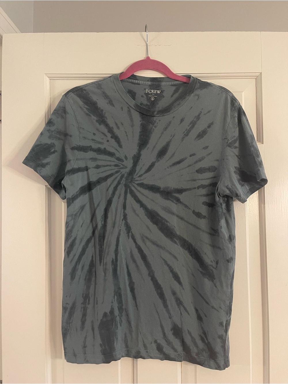 J.Crew Factory Tie-Dye T-Shirt (Grey-Green)